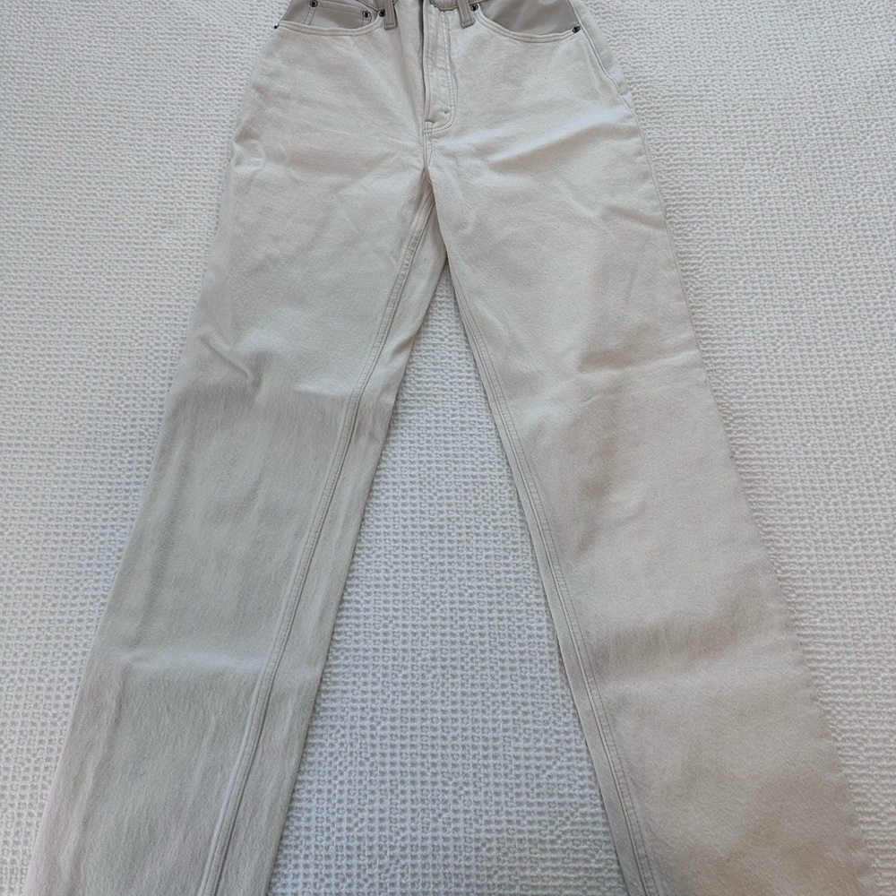 Stylish Cream Pants - Picture 2 of 4